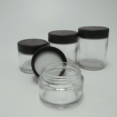 Child Resistant Caps CBD Hemp Packaging Clear Glass Jar