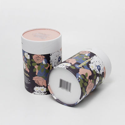 Cylindrical Paper Kraft Tube Packaging Cardboard Cans for Tea / Dried Food