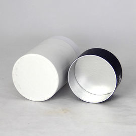 Matte Lamination Cylindrical White Cardboard Paper Tube For Gift Packaging