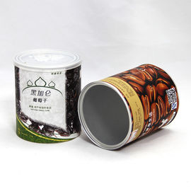 SGS-FDA Certified Cylinder Paper Composite Cans with Easy Open Lid for Dried Fruits and Nuts