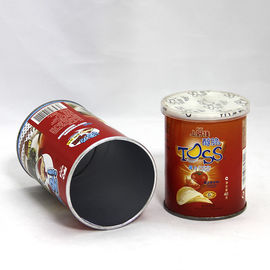 Lovely Red Paper Composite Cans with Aluminium Foil for Candy Packaging