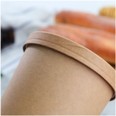 Kraft Paper PLA Liner Biodegradable Disposable Bowls Chinese Cuisine Takeaway