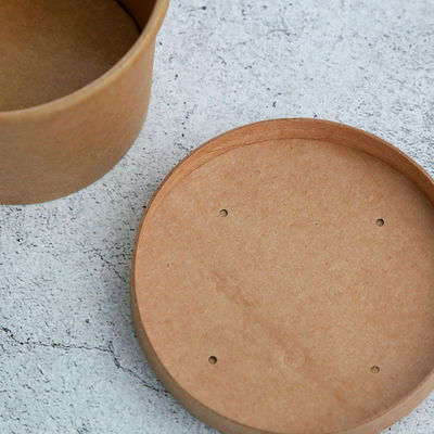 Kraft Paper PLA Liner Biodegradable Disposable Bowls Chinese Cuisine Takeaway