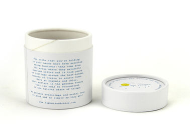 Gloss Lamination White Cardboard Paper Tubes For Power Packaging