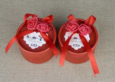 Custom Labeling Red Wedding Ribbon Mini Carboard Paper Cans Packaging