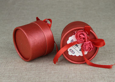Christmas Round Custom Paper Packaging Box Foldable UV Aqueous Coating