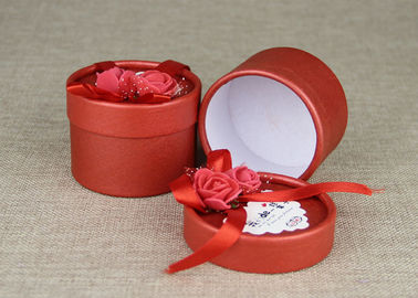 Mini Red Round Boxes and  Paper Cans  for Wedding Gift / Birthday Gift Packaging