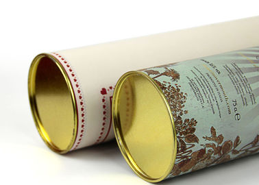 Recycled Paper Wine Tube Packaging Waterproof Round Luxury Print