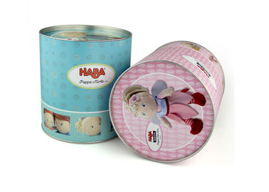 Carton Design Paper Tube Paper Composite Cans With Movable Tinplate Lid