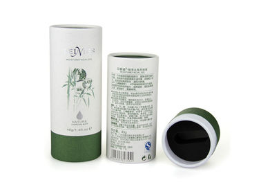 White Cardboard Custom Paper Tubes CMYK Printing Flexible Rolled