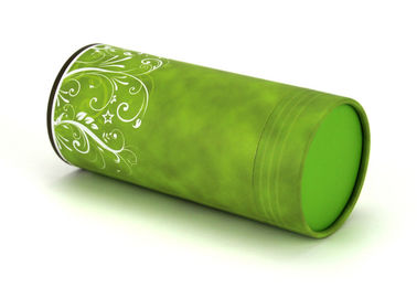 Tea Herb Paper Tube Packaging Flexible Gloss / Matt Lamination