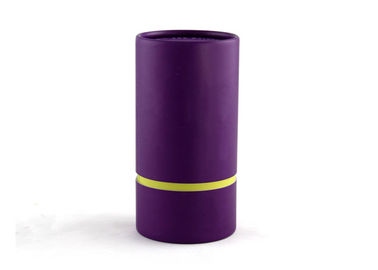 Purple Printing Rolled Edge Cardboard Tube Package Luxury Flexible