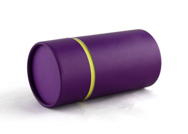 Purple Printing Rolled Edge Cardboard Tube Package Luxury Flexible