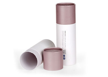 Cylindrical Cream Bottle Box Packaging  Paper Tube Bottom With Foam Pad