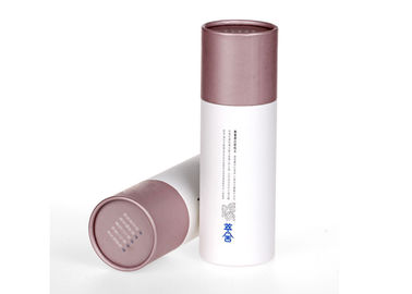 Cylindrical Cream Bottle Box Packaging  Paper Tube Bottom With Foam Pad