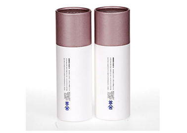 Cylindrical Cream Bottle Box Packaging  Paper Tube Bottom With Foam Pad