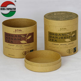 Luxury Kraft Paper Cans Packaging for Gift , Cosmetics Customised