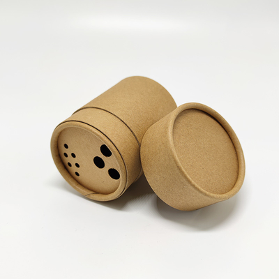 Kraft Paper Sieve Hole Round Tube Packaging Salt Loose Powder