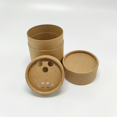 Kraft Paper Sieve Hole Round Tube Packaging Salt Loose Powder