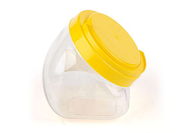 Round Clear Pet Jars Food Grade Container with Handling Cap