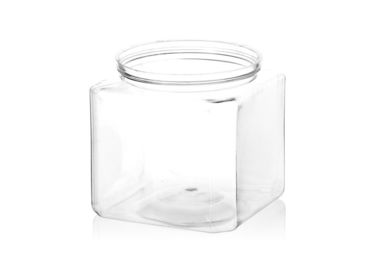 Recyclable PET Packaging Can Clear Plastic Easy Open Lid Cylinder Jar