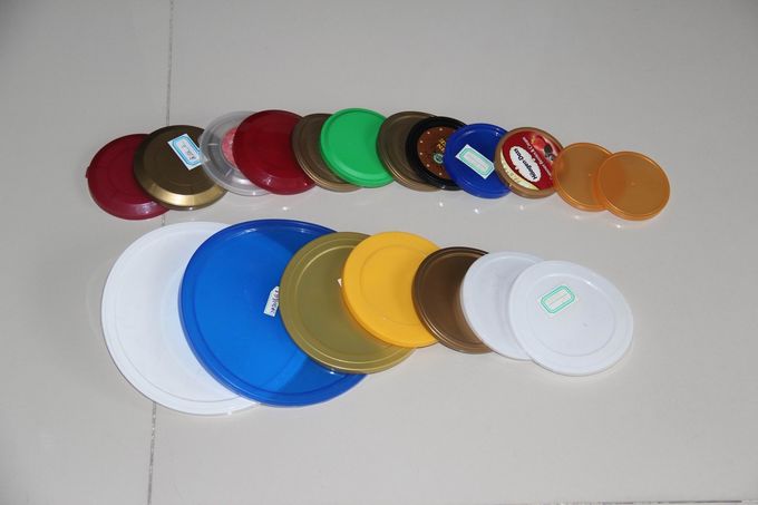 BPA Colorful Plastic PE Lid For Plastic Jars / Paper Cans / Tin Cans